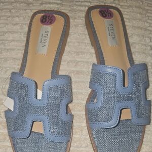 STEVEN Denim Blue Women's Sandals